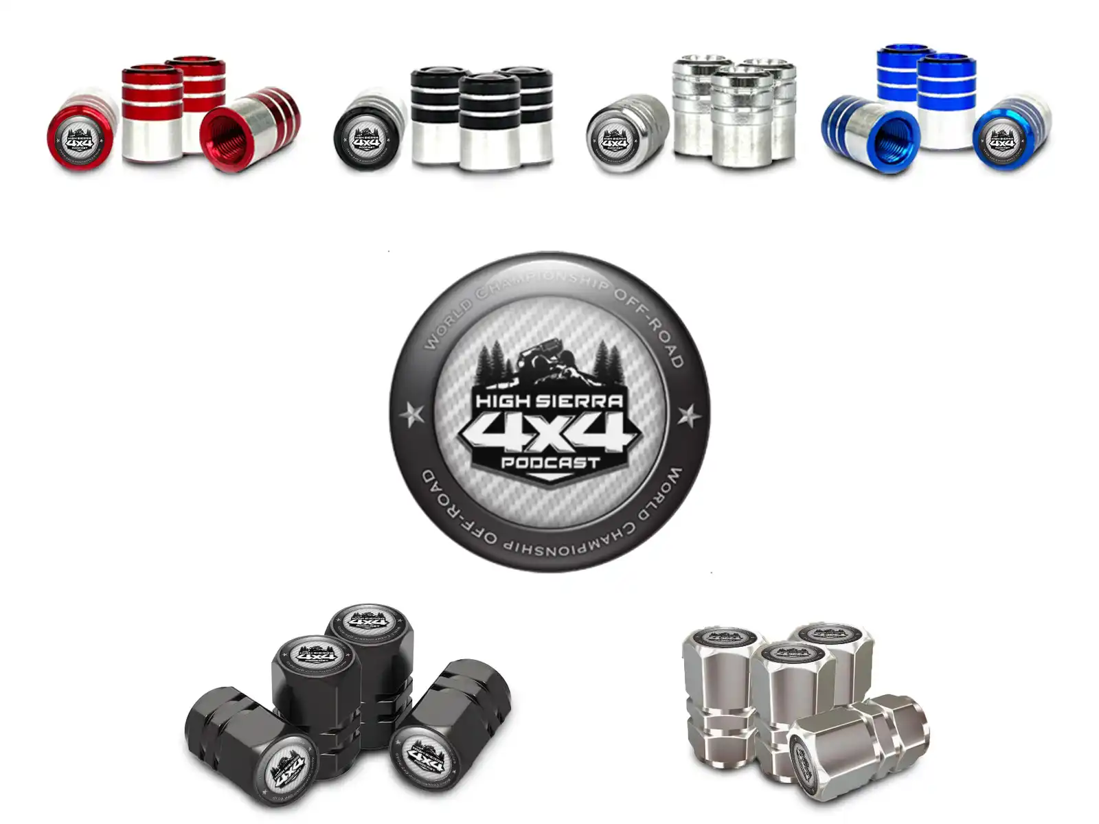 Rims Valve Caps for SUVs Regular Fit Metal